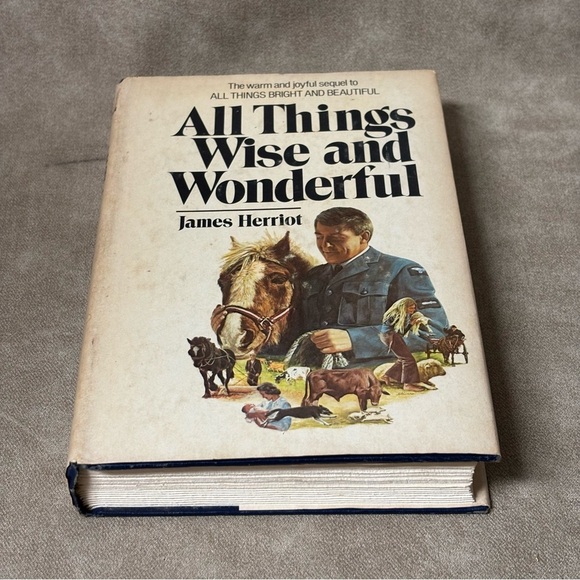 1977 All Things Wise and Wonderful hb w/dj Book James Herriot Animal Vet Book - Picture 3 of 4